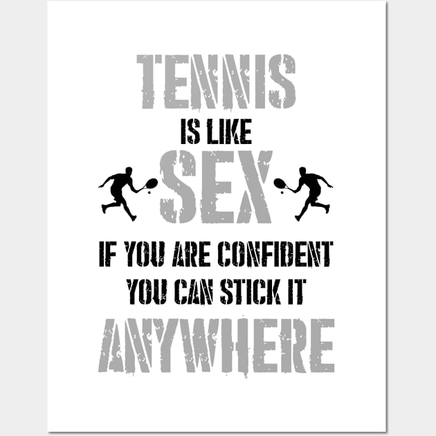 Tennis Player Funny Wall Art by KultureinDeezign